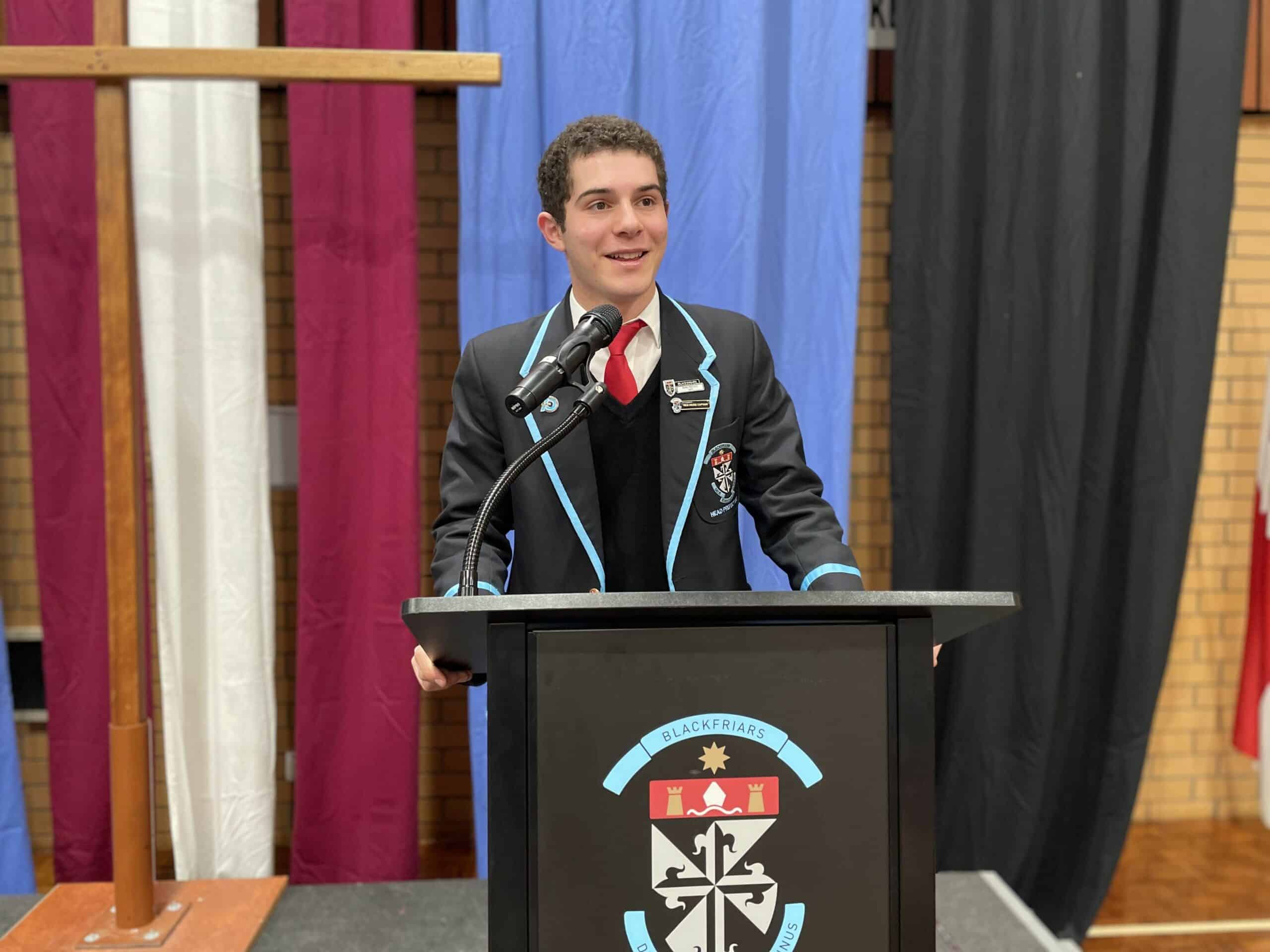 Head Prefect’s address: ‘Use this time as a chance for reflection’
