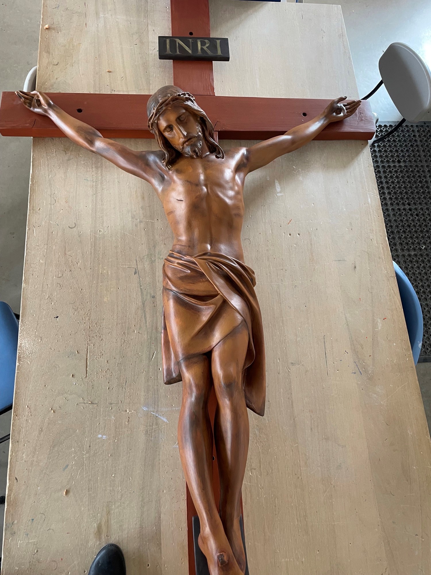 Long-forgotten crucifix restored at Blackfriars