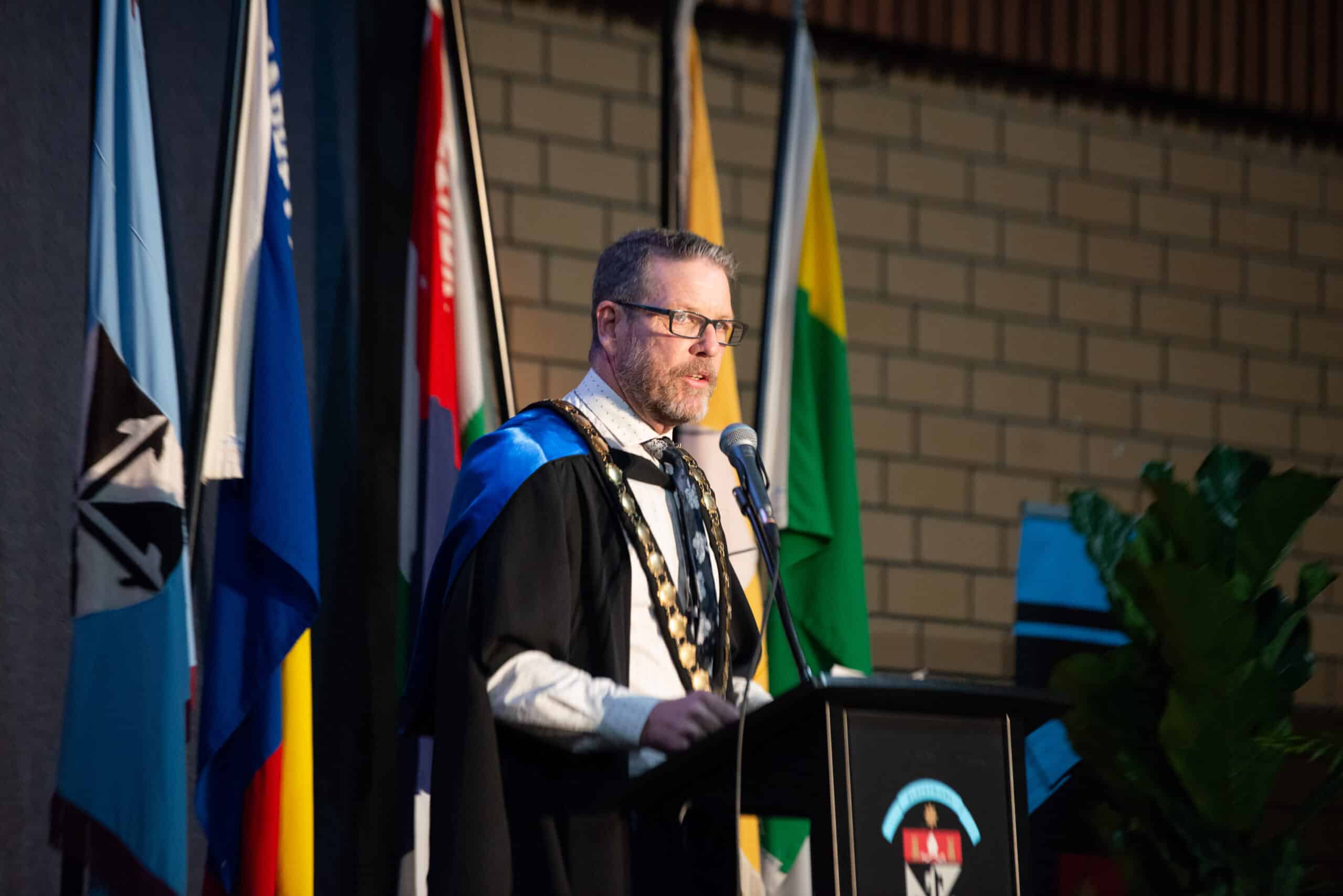 Prospect Mayor, old scholar Matthew Larwood delivers Occasional Address